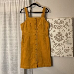J. Crew Factory Mustard Corduroy Dress